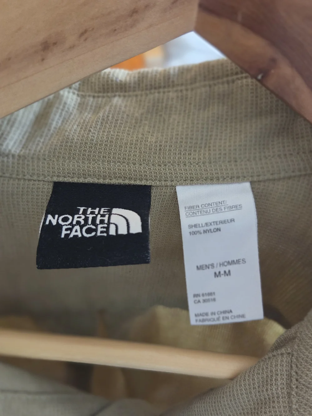 The North Face Men's Short-Sleeve Button-Up Shirt in Light Olive